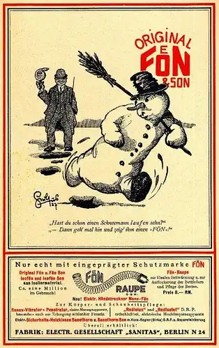 10 x Original-Werbung/ Anzeige 1921 bis 1930 - FÖN - GANZSEITEN