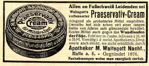 10 x Original-Werbung/ Anzeige 1895 bis 1942 - FUSSPFLEGE - Größe unterschiedlich