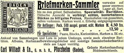 10 x Original-Werbung/ Anzeige 1906 bis 1930 - BRIEFMARKEN - Größe unterschiedlich