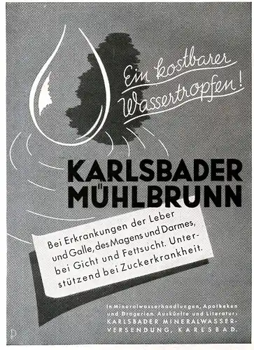 10 x Original-Werbung/ Anzeige 1889 bis 1954 - MINERALWASSER - Größe unterschiedlich