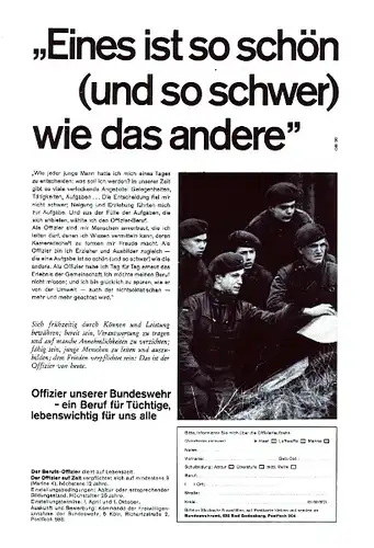 10 x Original-Werbung/ Anzeigen 1956 BIS 1969 - BUNDESWEHR - GANZE SEITEN 