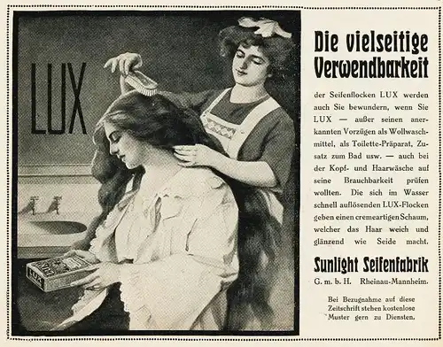 10 x Original-Werbung/ Anzeige 1894 bis 1924 - HAARE / HAARPFLEGE - Größe unterschiedlich