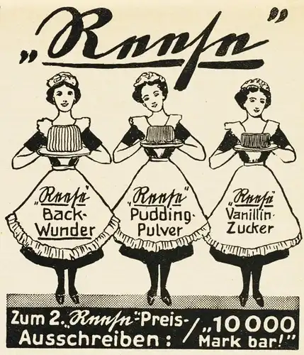 10 x Original-Werbung/ Anzeige 1926 bis 1969 - BACKPULVER - Größe unterschiedlich
