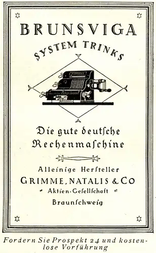 10 x Original-Werbung/ Anzeige 1895 bis 1969 - RECHENMASCHINEN - Größe unterschiedlich