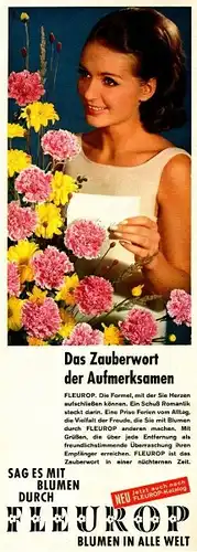 10 x Original-Werbung / Anzeigen 1942 BIS 1966 - FLEUROP - verschiedene Größen