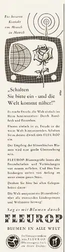 10 x Original-Werbung / Anzeigen 1942 BIS 1966 - FLEUROP - verschiedene Größen