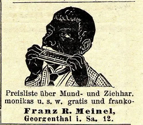 10 x Original-Werbung/ Anzeige 1893 bis 1920 - MUSIK / MUSIKINSTRUMENTE - UNTERSCHIEDLICHE GRÖSSEN