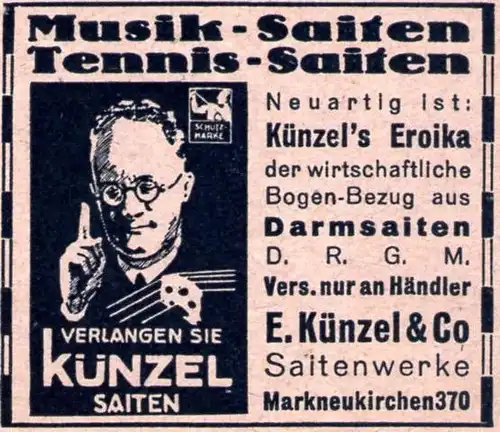 10 x Original-Werbung/ Anzeige 1893 bis 1920 - MUSIKINSTRUMENTE AUS MARKNEUKIRCHEN - UNTERSCHIEDLICHE GRÖSSEN