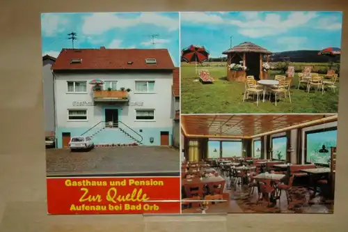 AK Aufenau Gasthaus Quelle Bad Orb Hessen Spessart Vogelsberg Wächtersbach