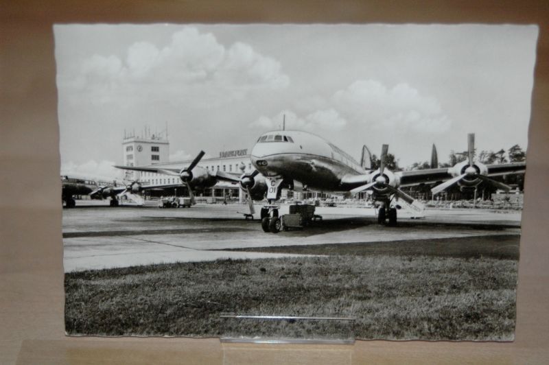 Ak Frankfurt Flughafen 50er Jahre Flugzeug Rhein Main Airport Plz 6000 Hessen Nr Oid Oldthing Ansichtskarten Postleitzahl 60 69