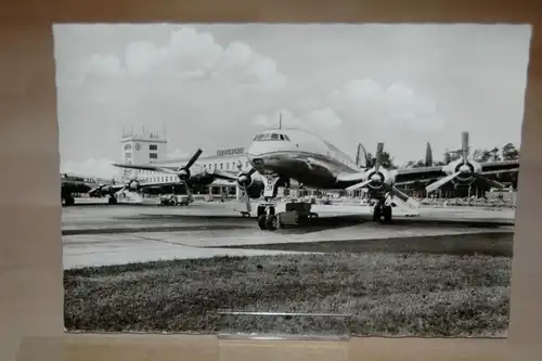 AK Frankfurt Flughafen 50er-Jahre Flugzeug Rhein-Main Airport PLZ 6000 Hessen