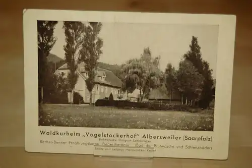 AK Waldkurheim Vogelstockerhof Albertsweiler Saarpfalz Annweiler