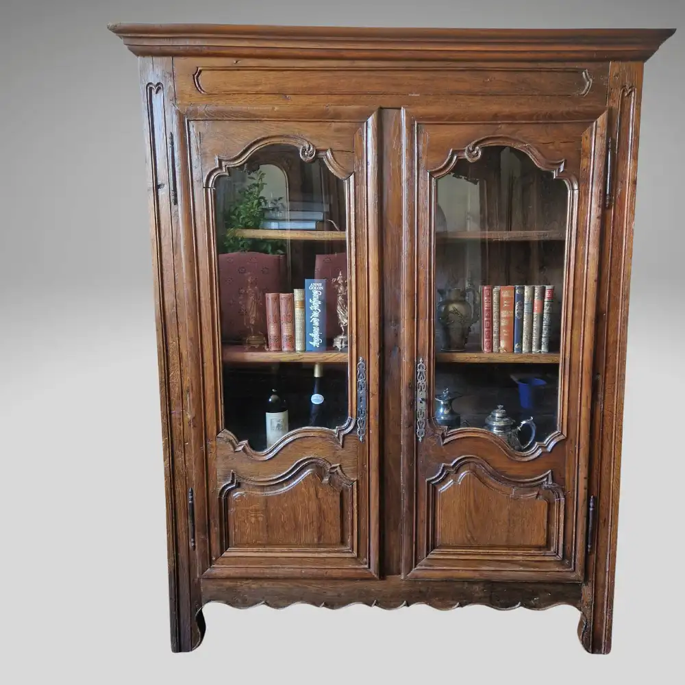 Antiker Gründerzeit Bücherschrank aus Frankreich um 1880 1