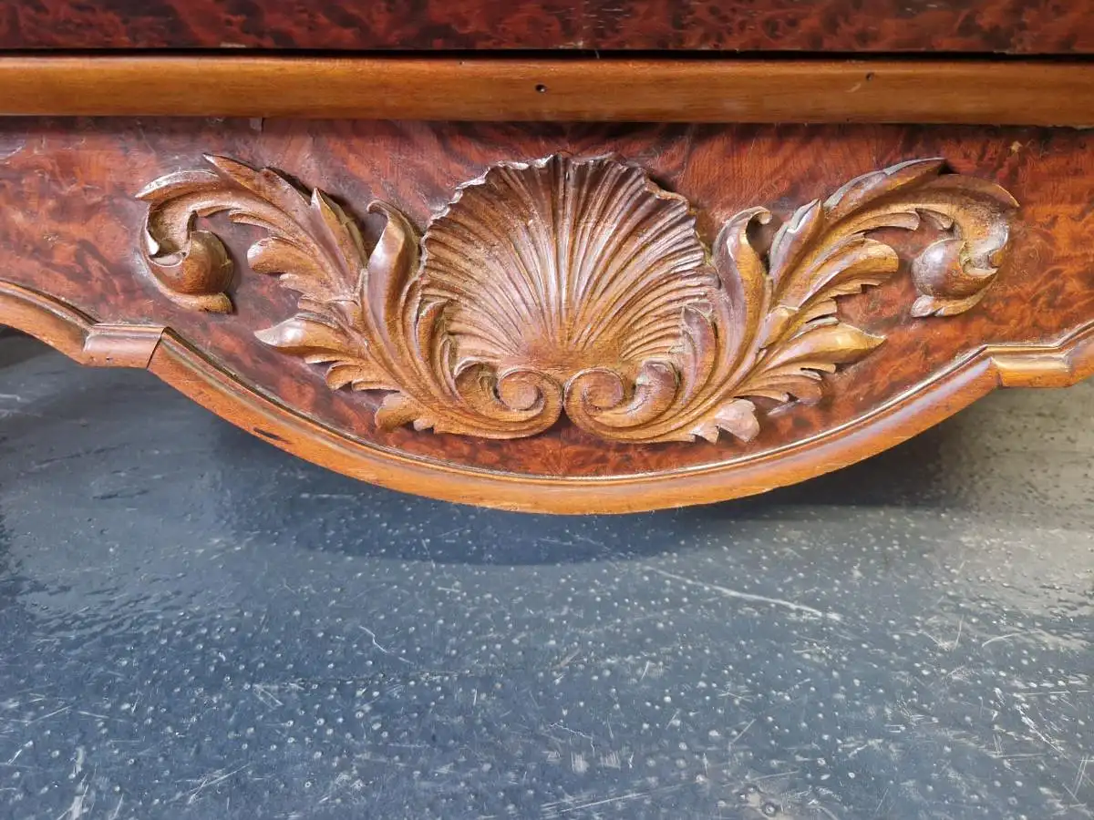 Antike Barock Vitrine Holland Tatzenfüße Schnitzereien 18. Jh. 6