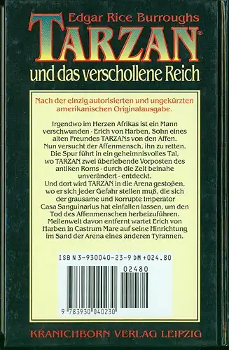 Edgar Rice Burroughs - Tarzan und das verschollene Reich