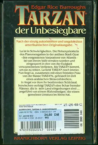 Edgar Rice Burroughs - Tarzan der Unbesiegbare