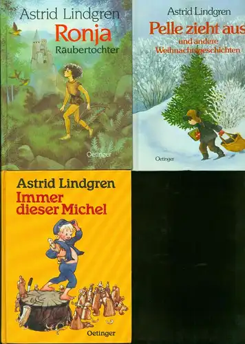 Astrid Lindgren - 3 Bücher