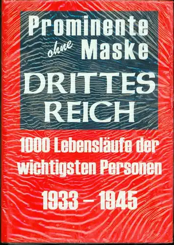 Prominente ohne Maske Drittes Reich