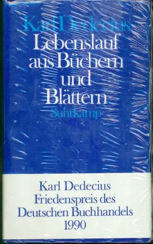 Karl Dedecius - Lebenslauf aus Büchern und Blättern