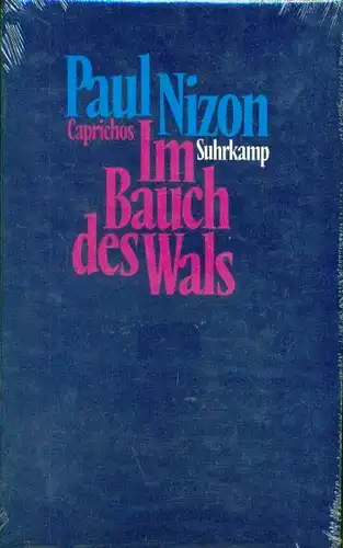Paul Nizon - Im Bauch des Wals