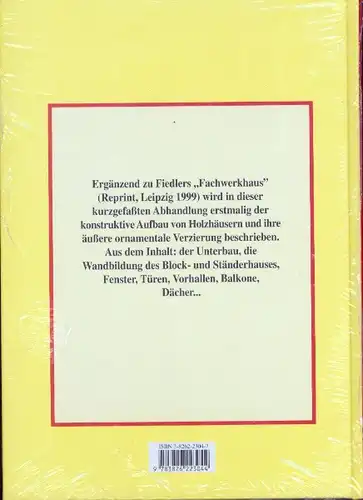 Rudolf Wesser - Holzbau