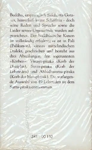 Buddah - Auswahl aus dem Palikanon