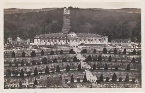 [Ansichtskarte] POTSDAM. Schloss Sanssouci und Ruinenberg. 