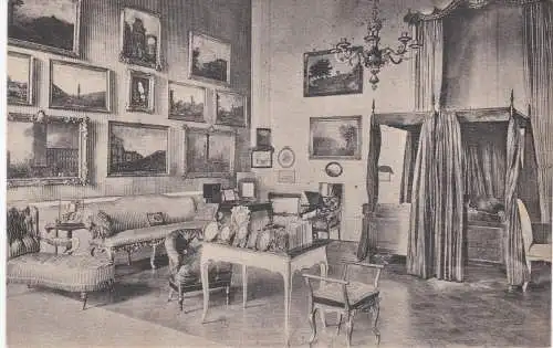 [Ansichtskarte] Potsdam. Schloss Sans-Souci. Schlafzimmer der Königin Elisabeth. 