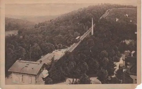 [Ansichtskarte] WIESBADEN - Nerobergbahn mit Neroberg. 