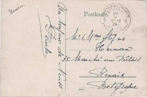 [Ansichtskarte] Rüdesheim - 1924 !!! - Postes Militaires. 