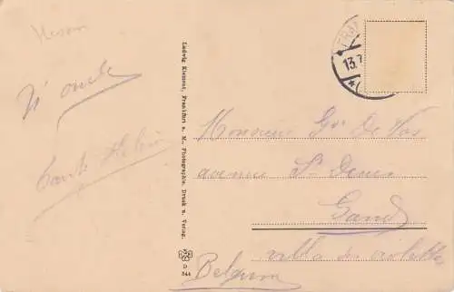 [Ansichtskarte] Frankfurt a. M. - Hof "Hinter dem Lämmchen". 