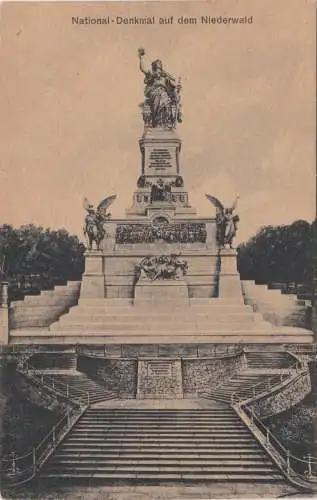 [Ansichtskarte] National-Denkmal auf dem Niederwald - Rüdesheim am Rhein. 
