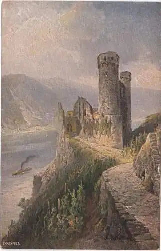 [Ansichtskarte] Ruine Ehrenfels - Rüdesheim am Rhein. 