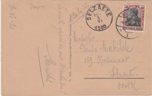 [Ansichtskarte] Wiesbaden. Partie an der Haiden-Mauer - 1920 !!!. 