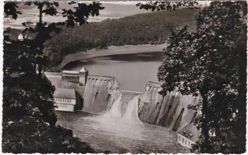 [Ansichtskarte] EDERSEE-Sperrmauer, 1943 zerstört - Waldeck. 