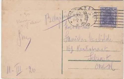 [Ansichtskarte] Frankfurt a.M., Rathaus - 1920 !!!. 