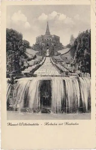 [Ansichtskarte] Kassel-Wilhelmshöhe - Herkules mit Kaskaden. 