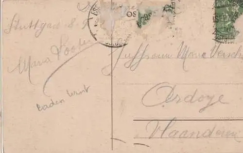 [Ansichtskarte] Stuttgart. Wilhelmspalast - 1922 !!. 