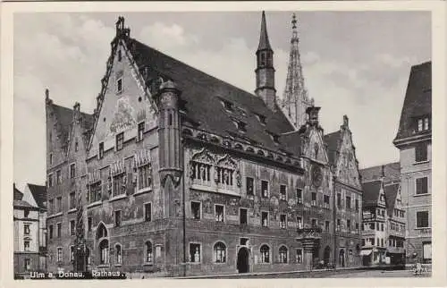 [Ansichtskarte] Ulm a. Donau. Rathaus. 