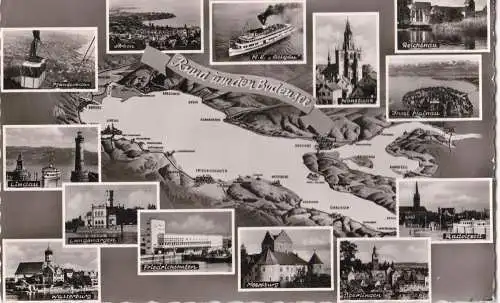 [Ansichtskarte] Rund um den Bodensee - 1960. 