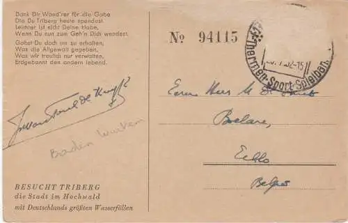 [Ansichtskarte] Triberger Wasserfälle  (Zeichnung). 