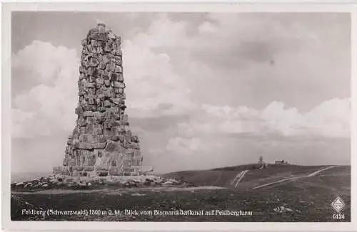 [Ansichtskarte] Feldberg (Schwarzwald) 1500 m ü.M. Blick vom Bismarckdenkmal auf Feldbergturm. 