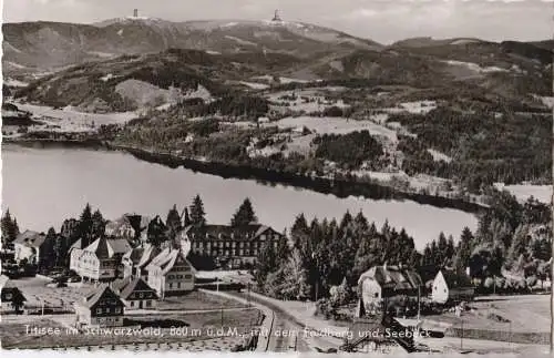 [Ansichtskarte] Titisee im Schwarzwald, 860m ü.d.M., mit dem Feldberg und Seebuck. 