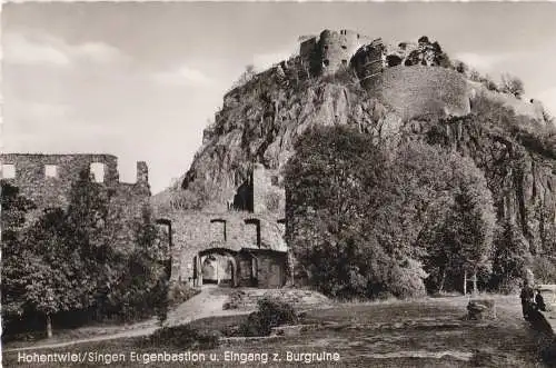 [Ansichtskarte] Hohentwiel/Singen Eugenbastion u. Eingang z. Burgruine. 