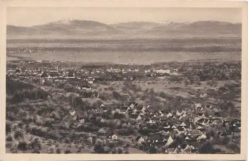 [Ansichtskarte] Blick von Badenweiler auf die Vogesen. 