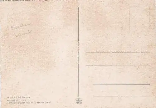 [Ansichtskarte] FREIBURG im Breisgau - Münster U.L. Frau - Abendmahlgruppe von Fr. X. Hauser (1805). 