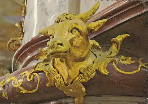 [Ansichtskarte] 7772 Basilka Birnau - Kanzel, Evangelistensymbol. 