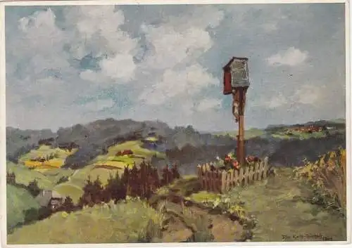 [Ansichtskarte] Schwarzwald-Gemälde-Reihe - Ria Kolle-Rückert - Höhenweg bei St. Peter - 1967. 