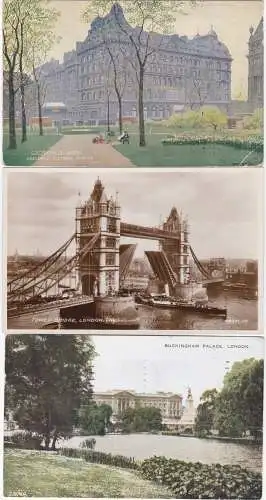 [Ansichtskarte] Collection of 9 ansichtkaarten of London and suburbs - Lot 2. 