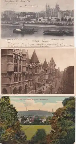 [Ansichtskarte] Collection of 9 Postcards of London and suburbs - Lot 3. 